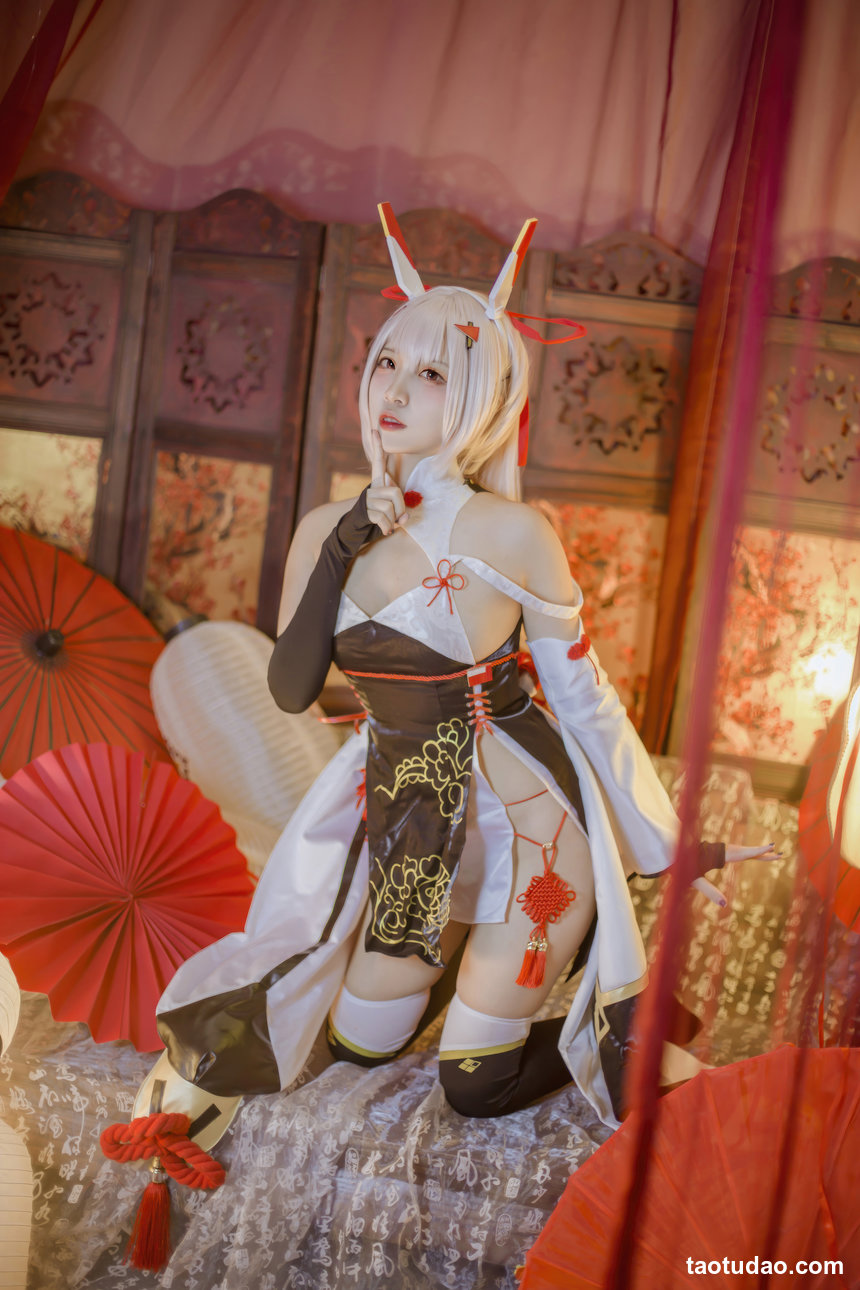 二佐Nisa – 碧蓝航线-绫波新春旗袍 [27P-208M]