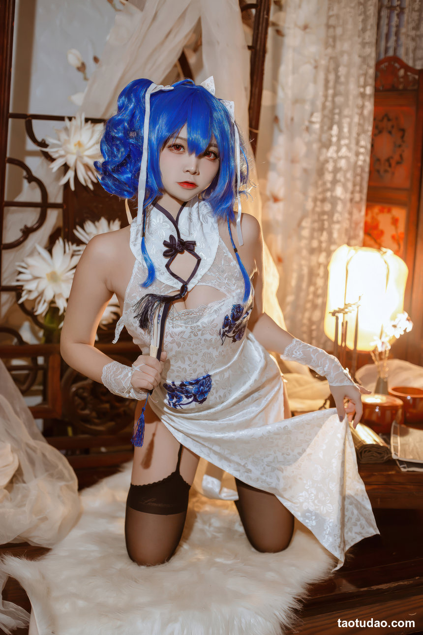 二佐Nisa – 碧蓝航线 圣路易斯旗袍 [29P-254.7M]