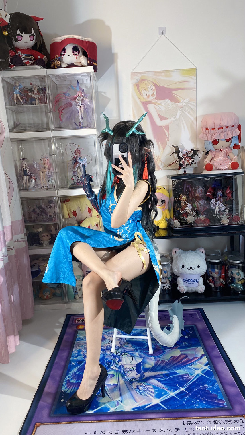 白栎Shirly-明日方舟-夕·染尘烟旗袍[130P+26V-4.06G]