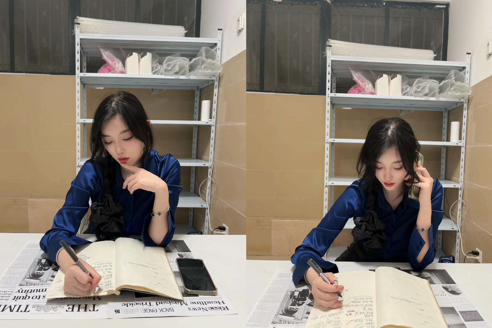 杨晨晨  吊带黑丝 拍摄花絮 [1V-2.33G]