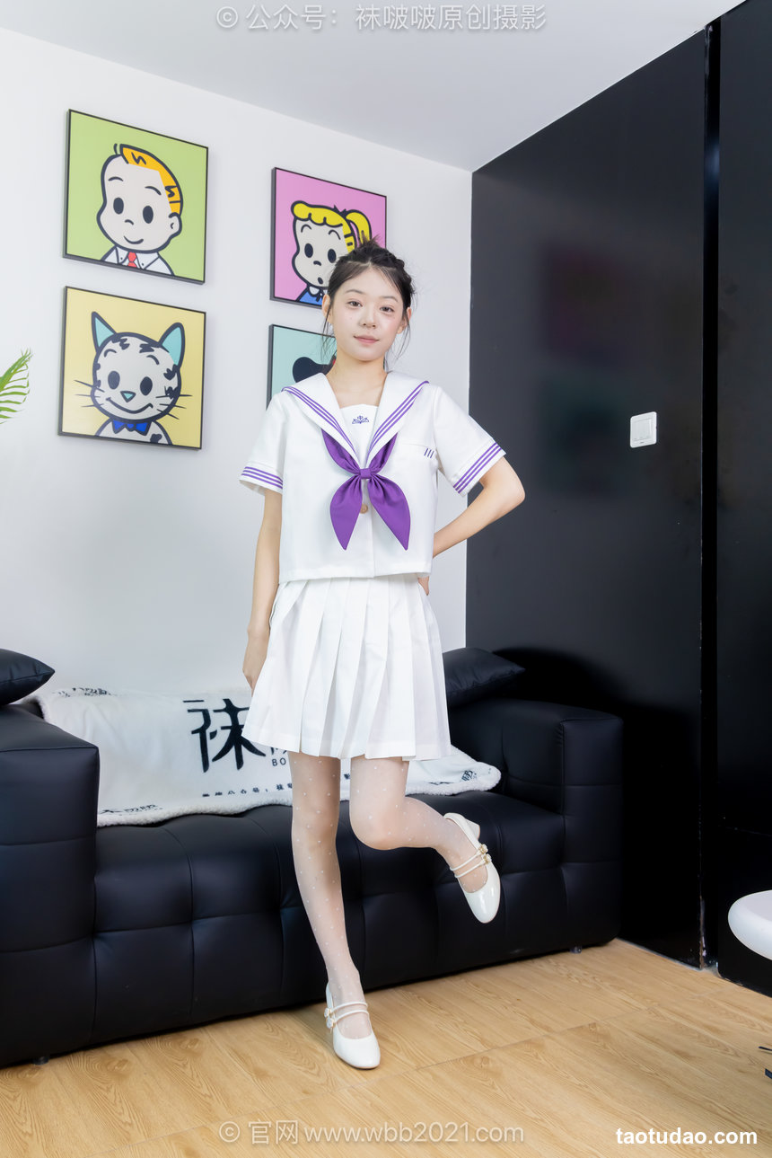 BoBoSocks袜啵啵 No.638 糯米-高跟鞋、高跟凉鞋、波点薄白丝、油亮薄肉丝、裸足、jk制服 [146P1V-5.88GB]