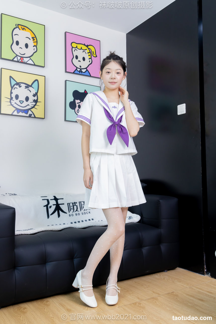 BoBoSocks袜啵啵 No.638 糯米-高跟鞋、高跟凉鞋、波点薄白丝、油亮薄肉丝、裸足、jk制服 [146P1V-5.88GB]