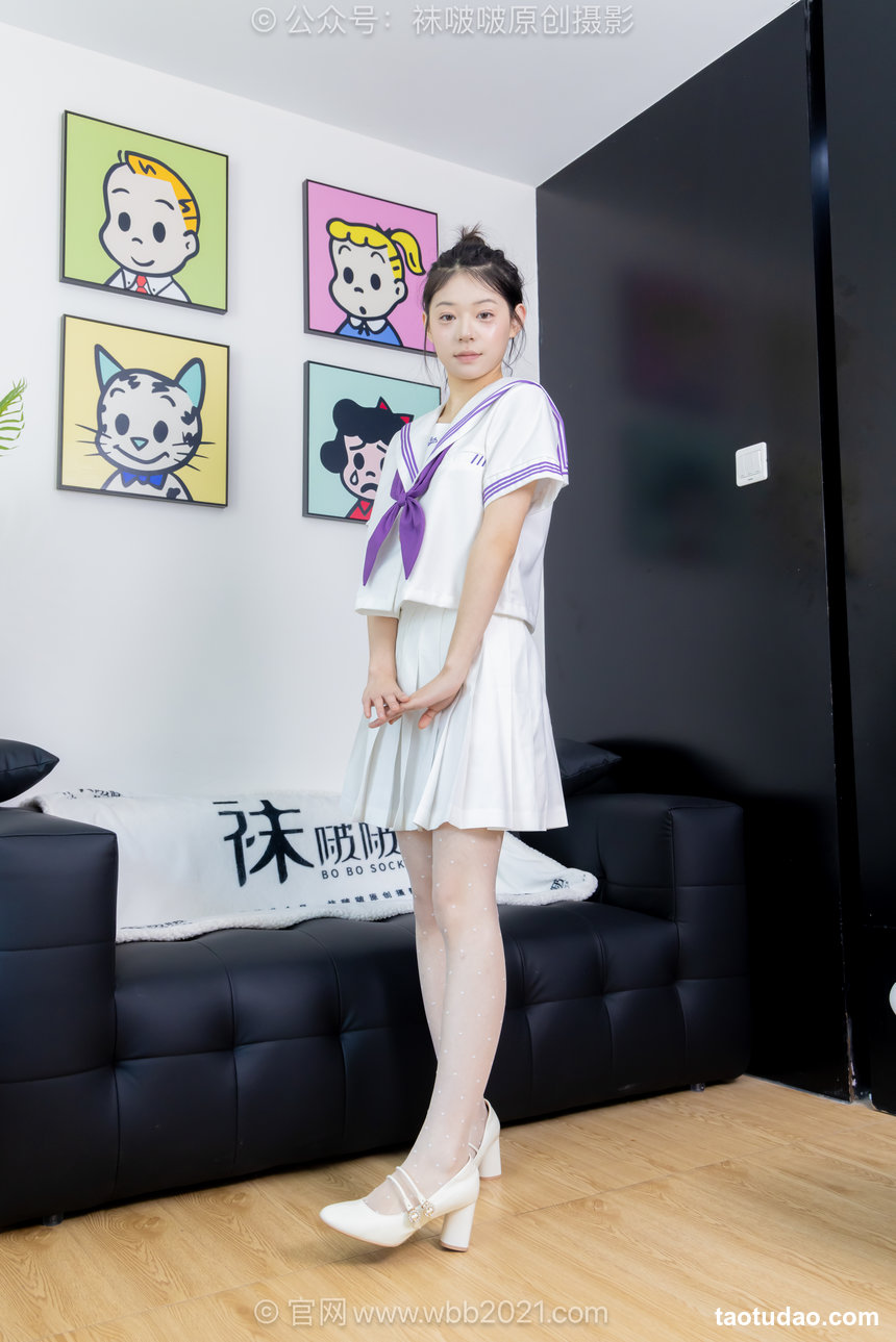BoBoSocks袜啵啵 No.638 糯米-高跟鞋、高跟凉鞋、波点薄白丝、油亮薄肉丝、裸足、jk制服 [146P1V-5.88GB]