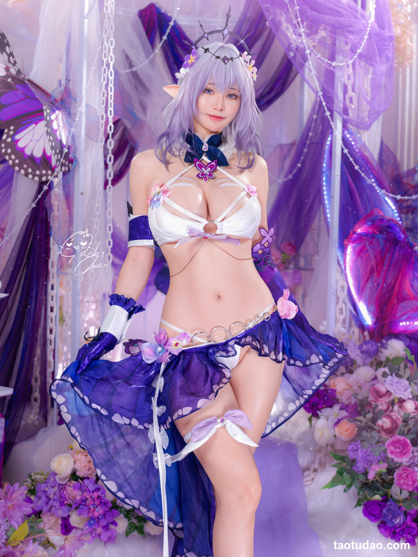 Machi馬吉 – 崩壞·星穹鐵道 遐蝶泳装·第一彈[51P-383.9M]