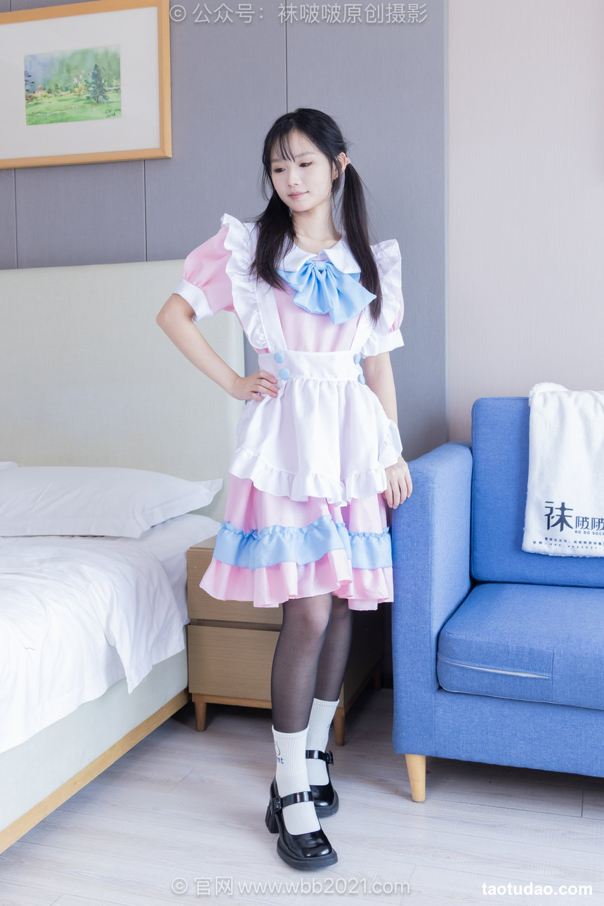 BoBoSocks袜啵啵 No.639 甜甜圈-皮鞋、两双白棉袜、薄黑丝、女仆装 [158P1V-6.38GB]