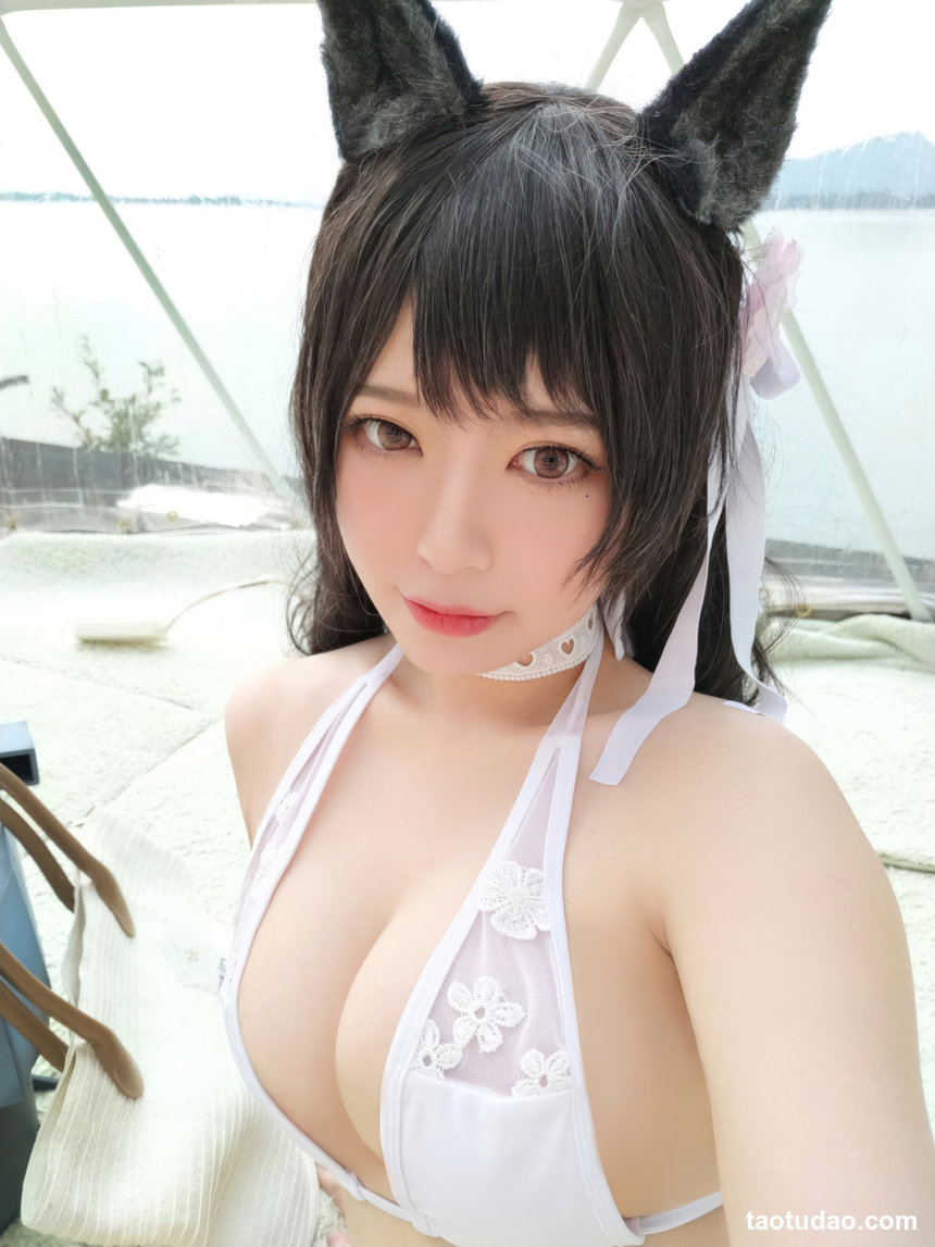 半半子 –  碧蓝航线 爱宕泳装[27P-171.6M]