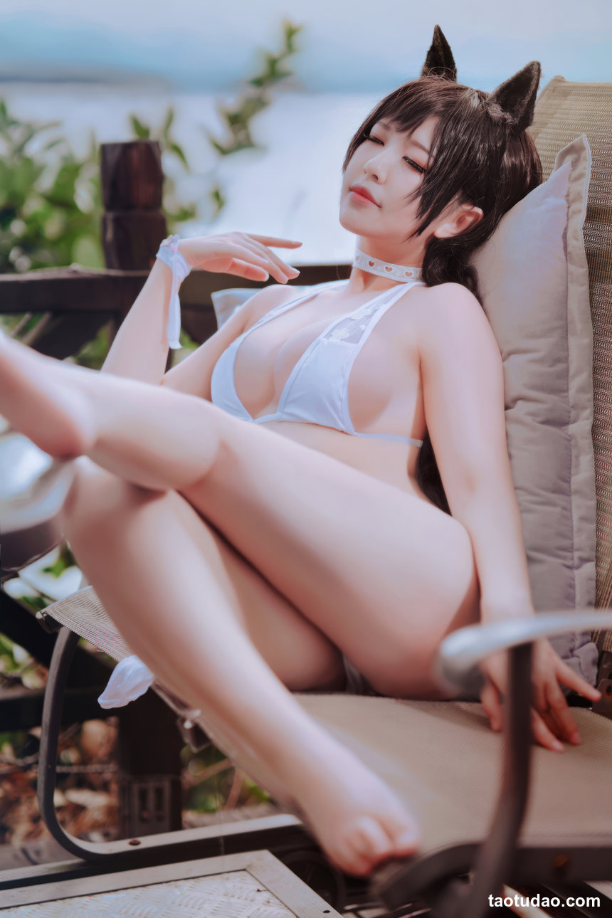 半半子 –  碧蓝航线 爱宕泳装[27P-171.6M]