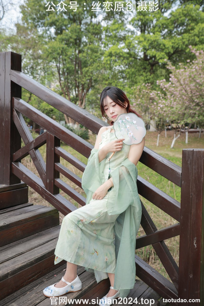 丝恋摄影 NO.040 小梦-古装汉服  白色绣花鞋 超薄肉丝 金色脚链[276P+1V／5.51GB]