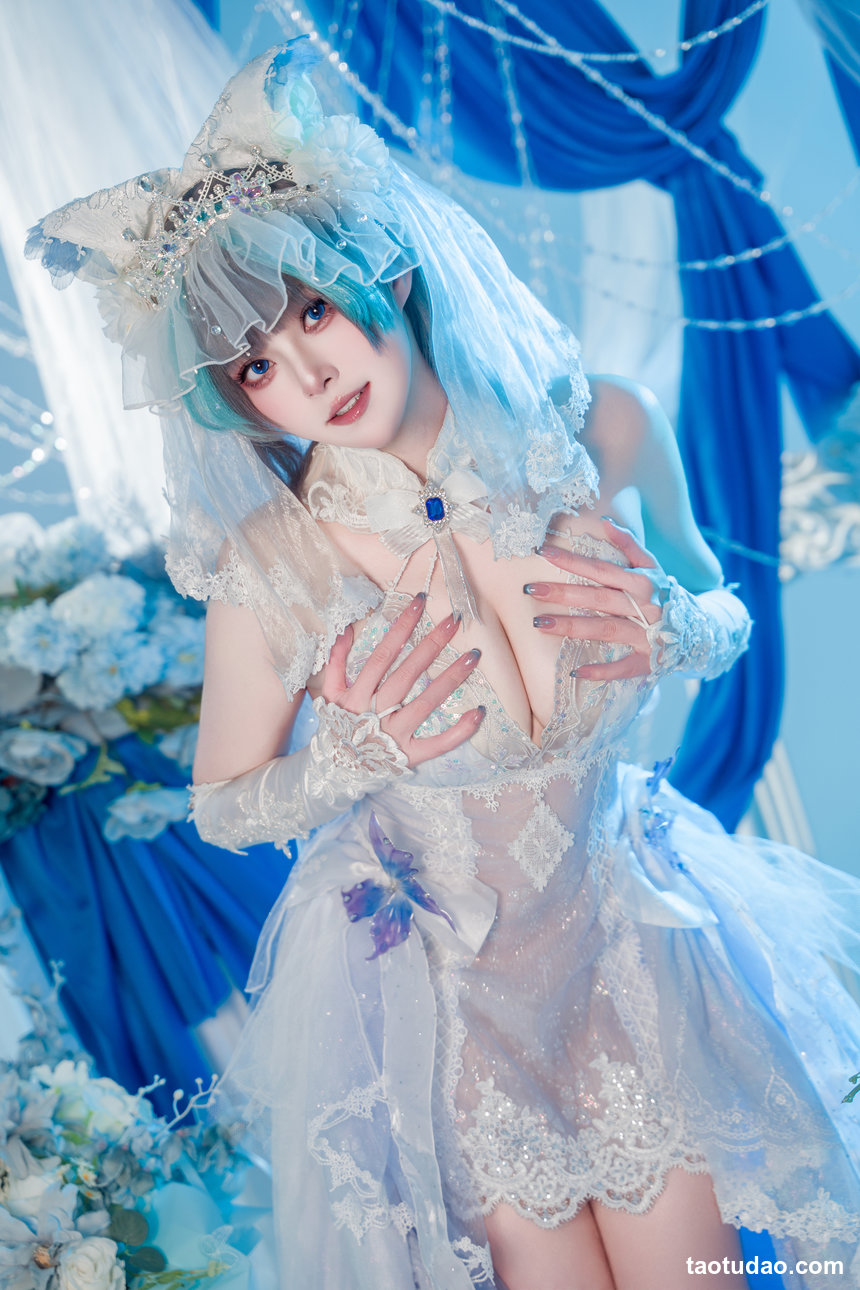 Natsuko夏夏子 –  碧蓝航线 柴郡婚纱[70P-624.7M]