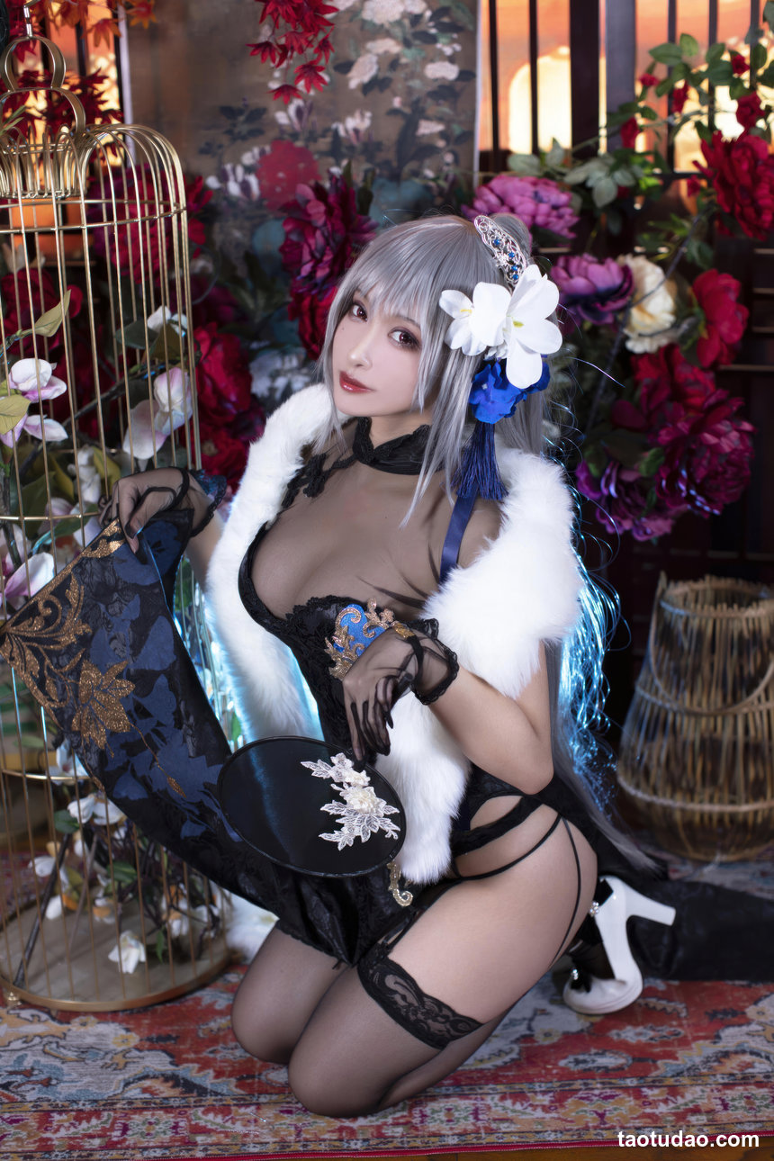 洛璃 LoLiSAMA –  碧蓝航线 路易九世旗袍[43P-458.2M]