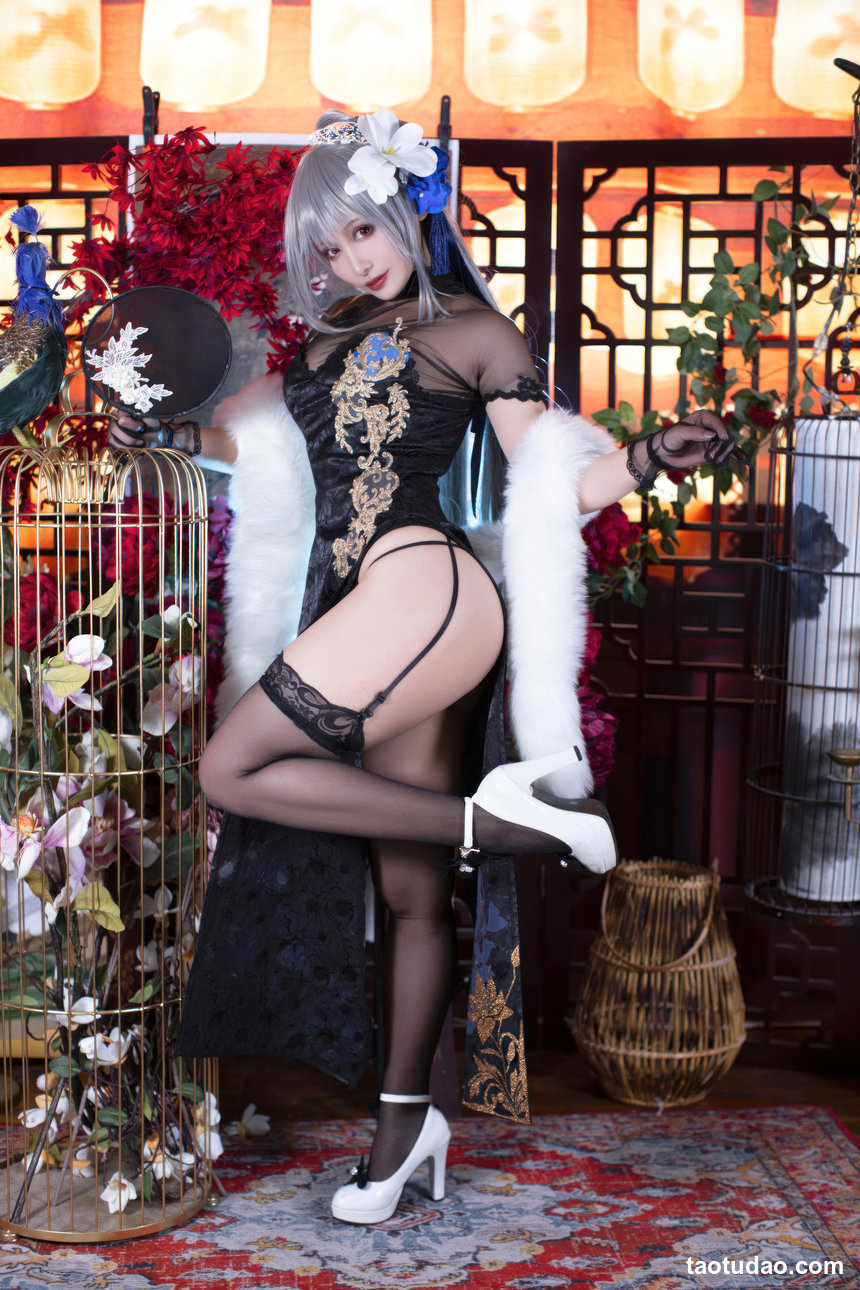 洛璃 LoLiSAMA –  碧蓝航线 路易九世旗袍[43P-458.2M]