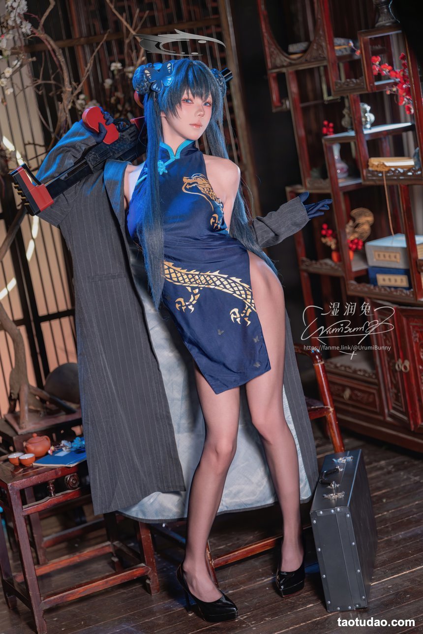 咬一口兔娘(Yiko湿润兔) –  碧蓝档案 龙华妃咲[123P+2V-1.6G]