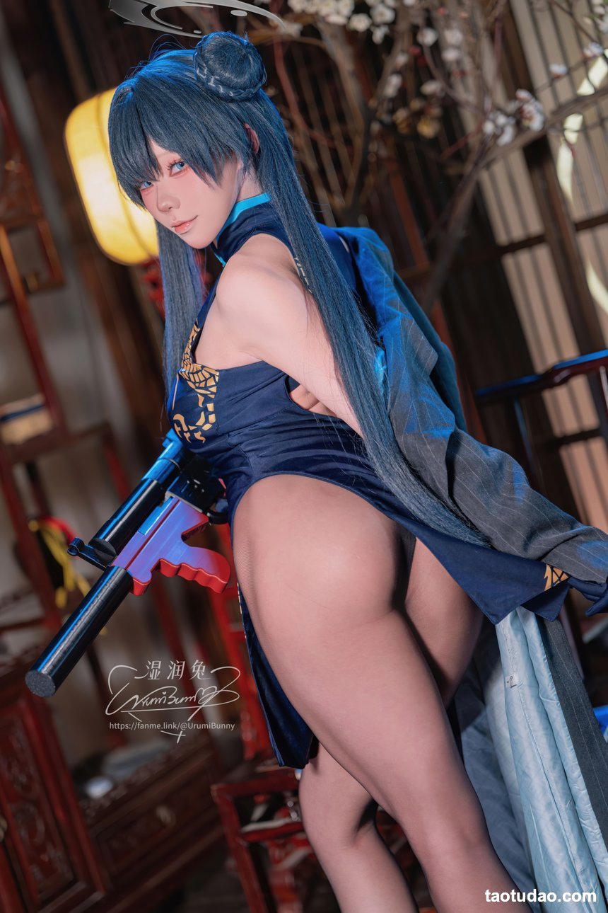 咬一口兔娘(Yiko湿润兔) –  碧蓝档案 龙华妃咲[123P+2V-1.6G]