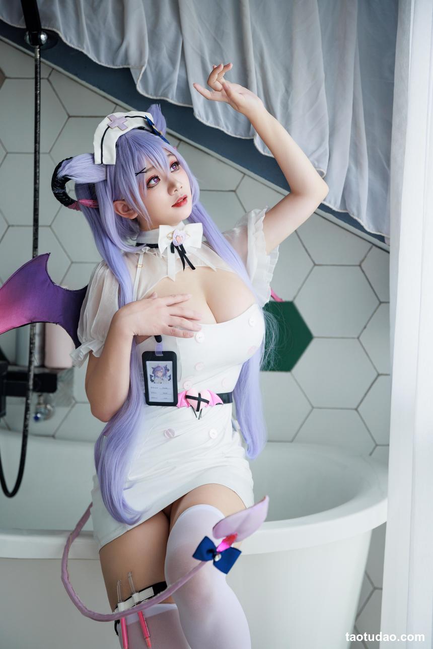 阿雪雪 – NO.034 原神 刻晴魅魔护士[100P+7V-1.94G]