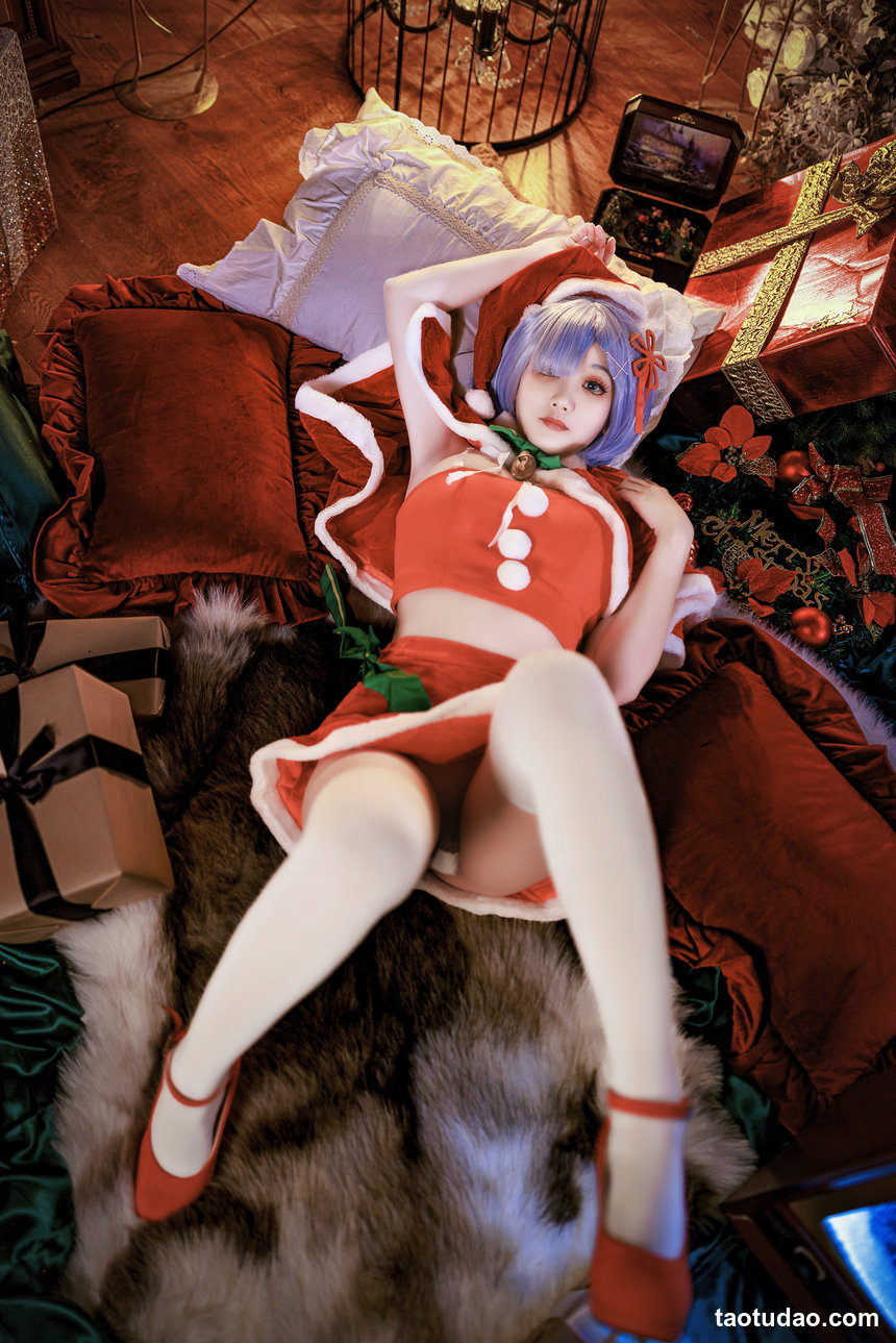 阿雪雪 – NO.042 从零开始的异世界生活 蕾姆圣诞装[60P-1.62G]