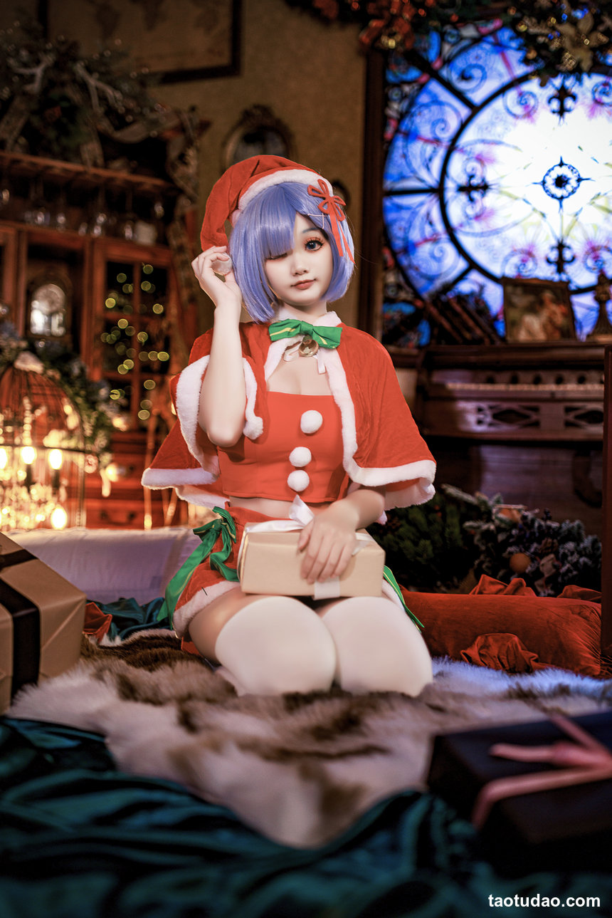 阿雪雪 – NO.042 从零开始的异世界生活 蕾姆圣诞装[60P-1.62G]