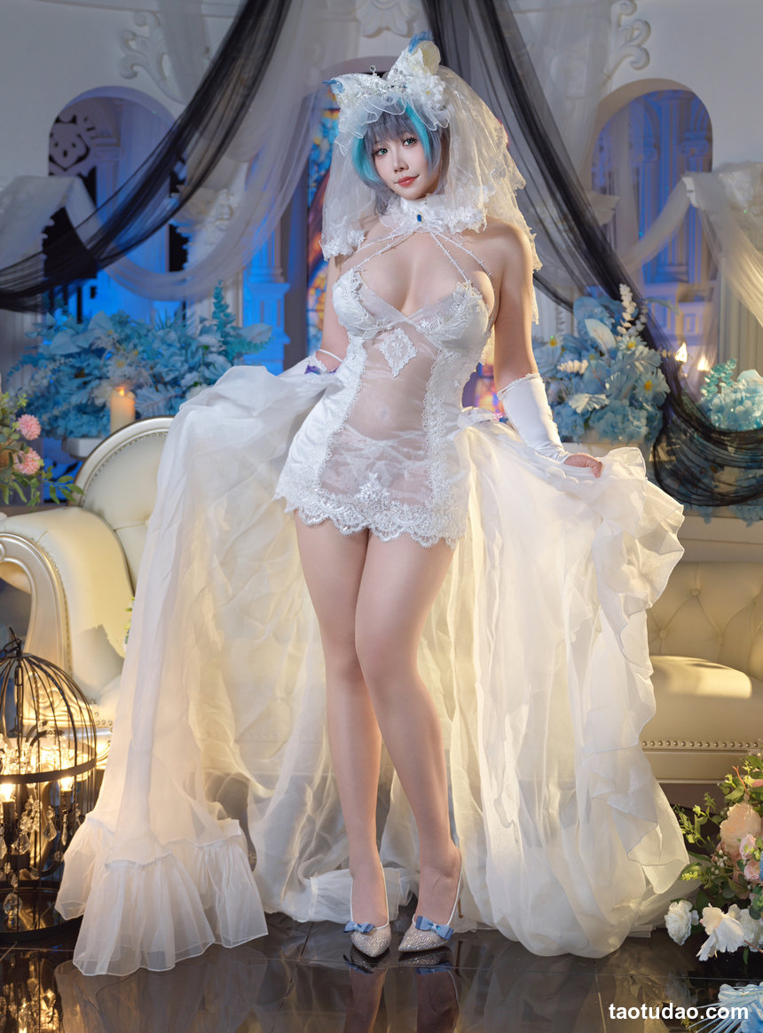 麻花酱 –  碧蓝航线 柴郡内衣花嫁[32P+2V-710.4M]