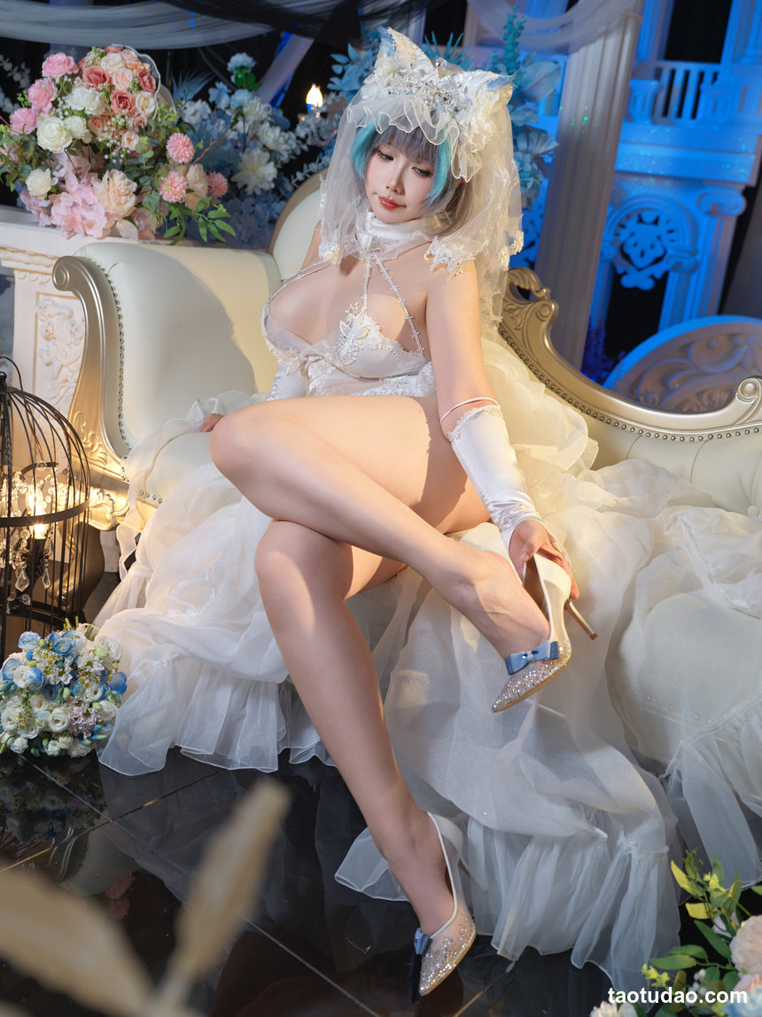 麻花酱 –  碧蓝航线 柴郡内衣花嫁[32P+2V-710.4M]