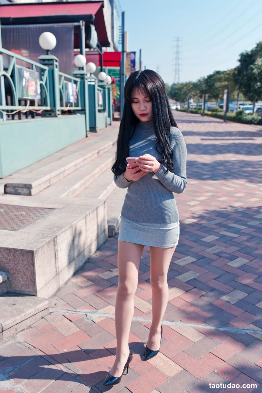 街拍丝足 NO.233-长腿美模 学生制服高跟【157P157M】