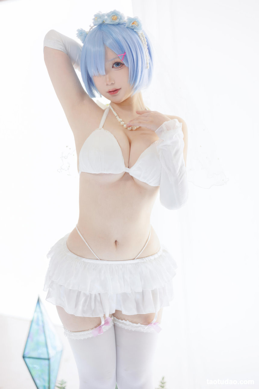 樱落酱w –  从零开始的异世界生活-蕾姆花嫁[25P-142.8M]