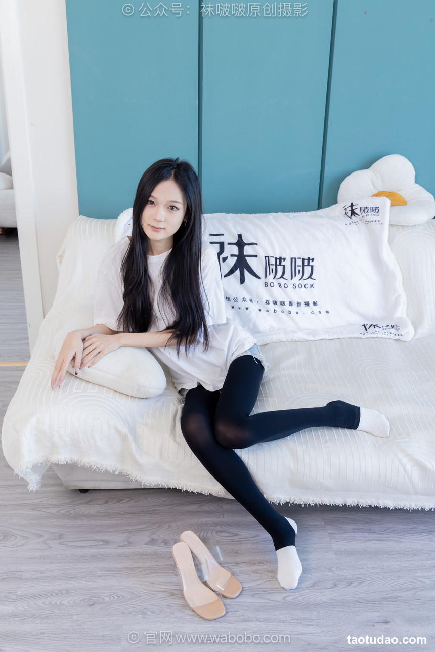 BoBoSocks袜啵啵 No.683 焦糖-高跟凉鞋、厚黑丝踩脚裤、白棉袜、裸足 [165P1V-6.85GB]