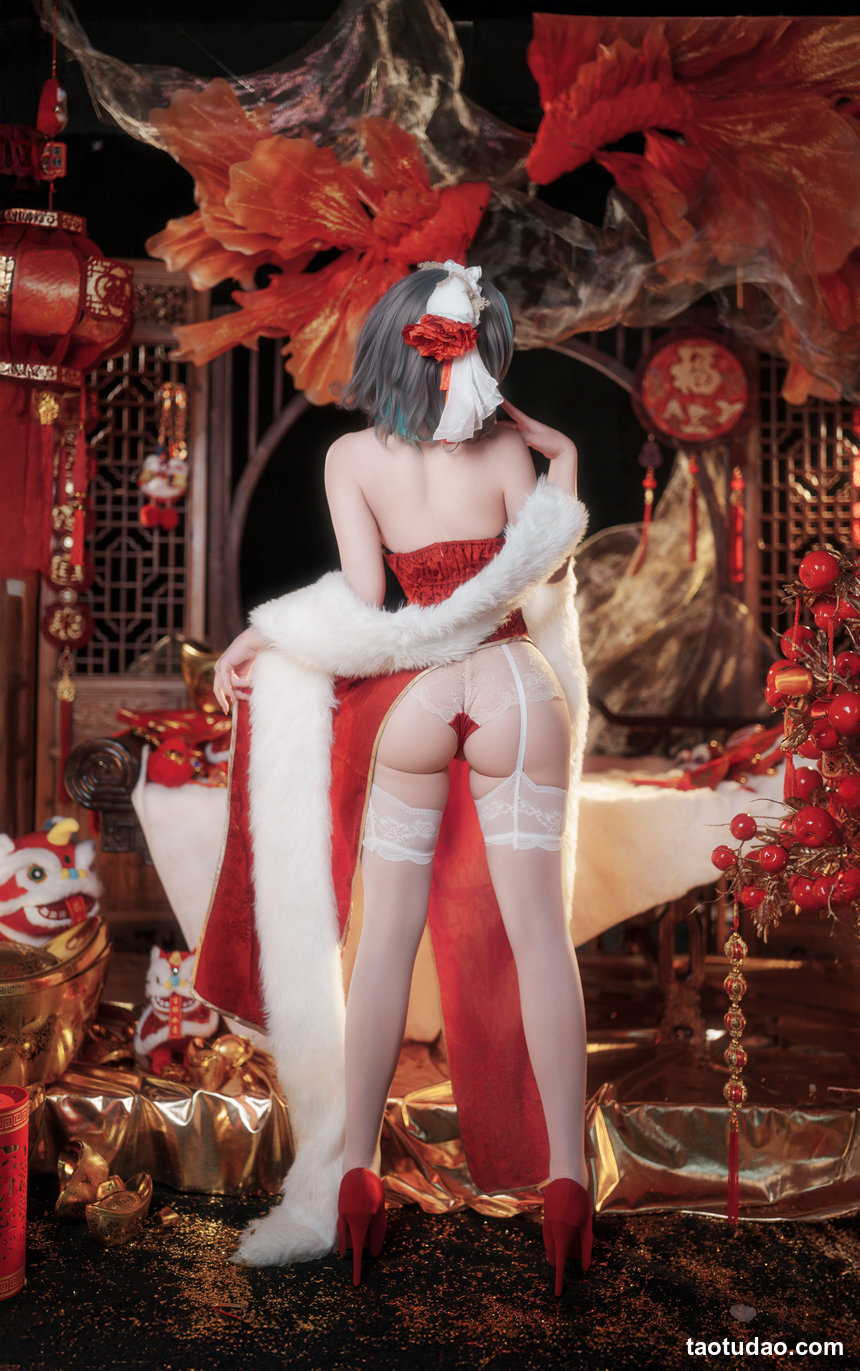 Bangni邦尼 –  碧蓝航线 柴郡新春旗袍[81P+8V-1.59G]