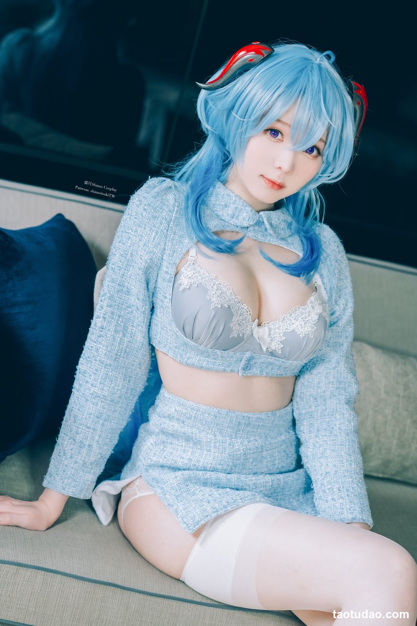 霜月shimo –  Ganyu lingerie[15P-102.2M]