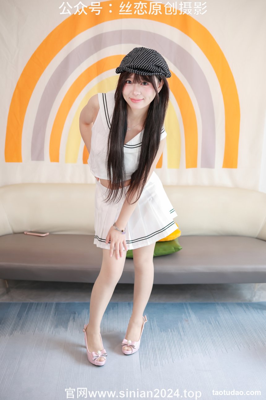 丝恋摄影 NO.058 泡芙-白色jk小短裙  厚肉丝袜 粉色高跟鞋[398P+1V／4.83GB]