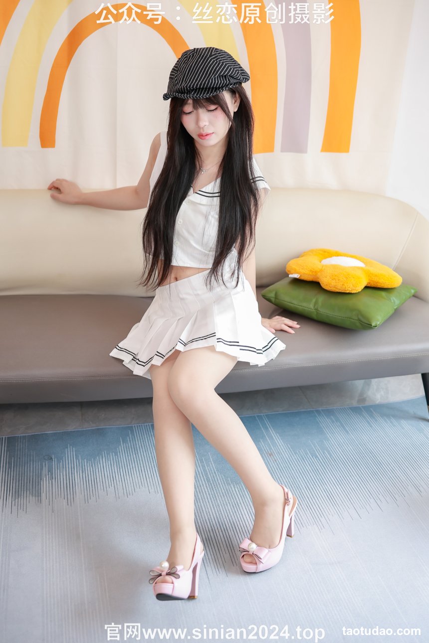 丝恋摄影 NO.058 泡芙-白色jk小短裙  厚肉丝袜 粉色高跟鞋[398P+1V／4.83GB]