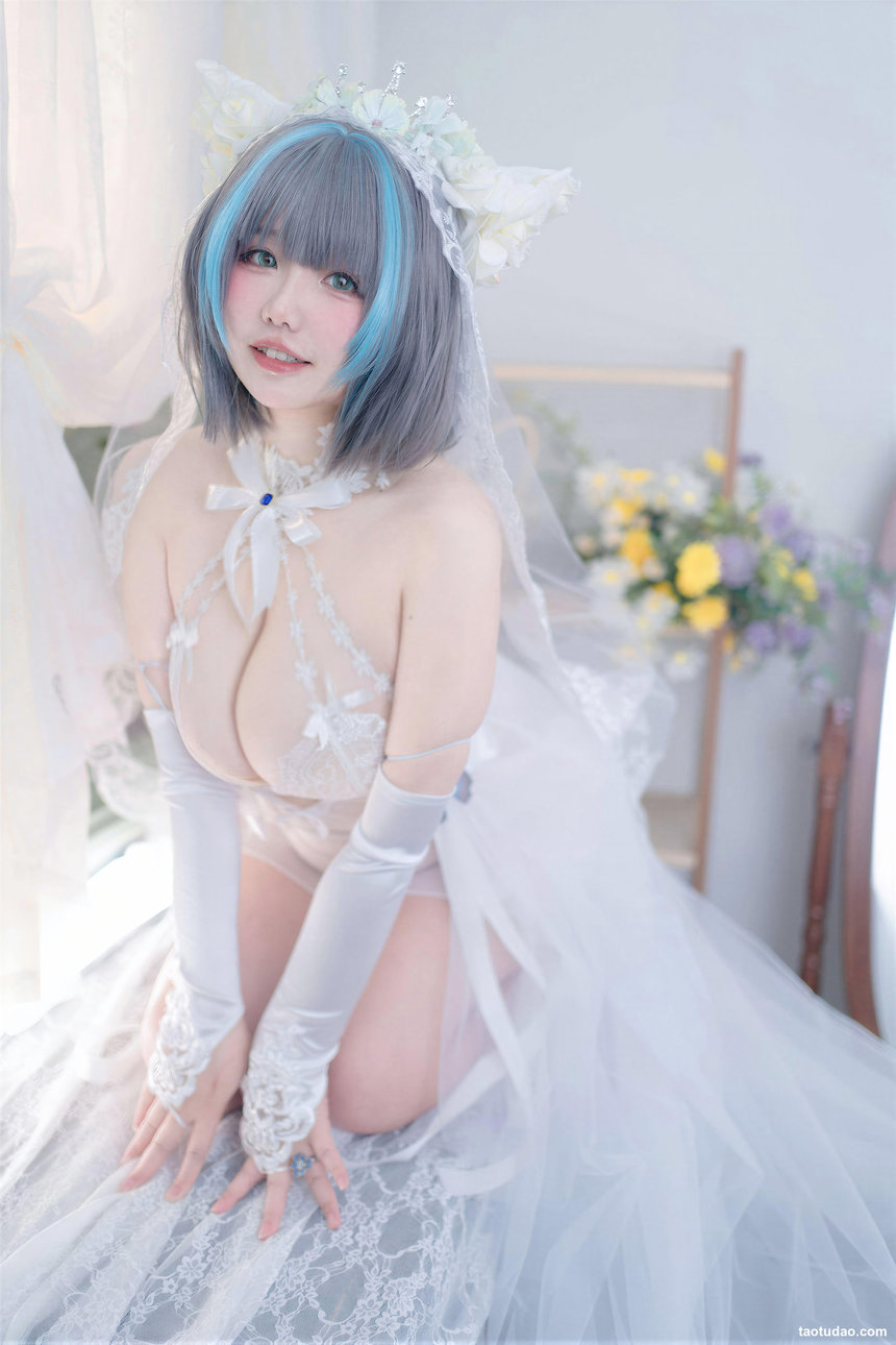阿半今天很开心 – 碧蓝航线 柴郡誓约花嫁[130P+4V-1.29G]