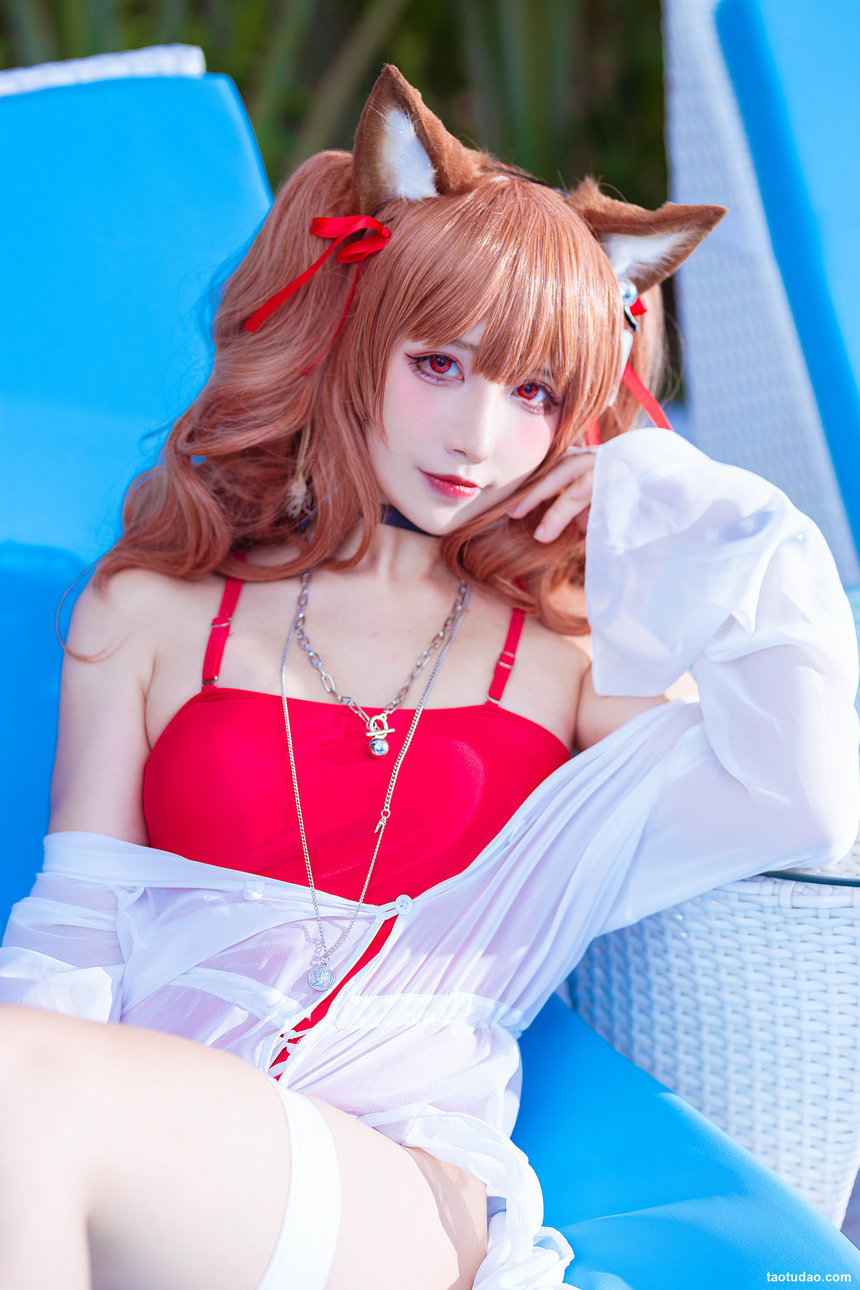 九曲Jean –  明日方舟 安洁莉娜泳装[9P-152.4M]