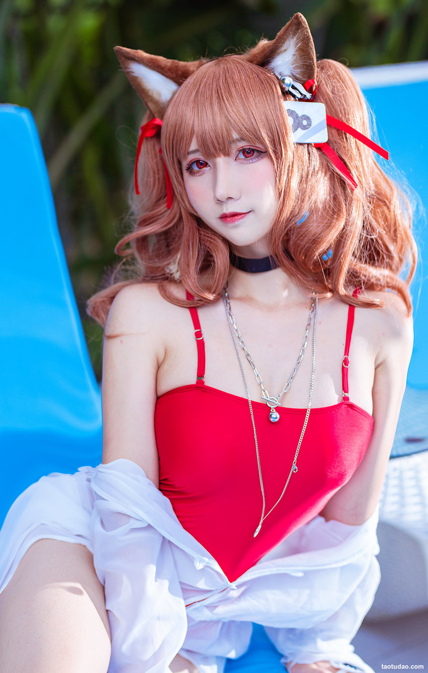 九曲Jean –  明日方舟 安洁莉娜泳装[9P-152.4M]