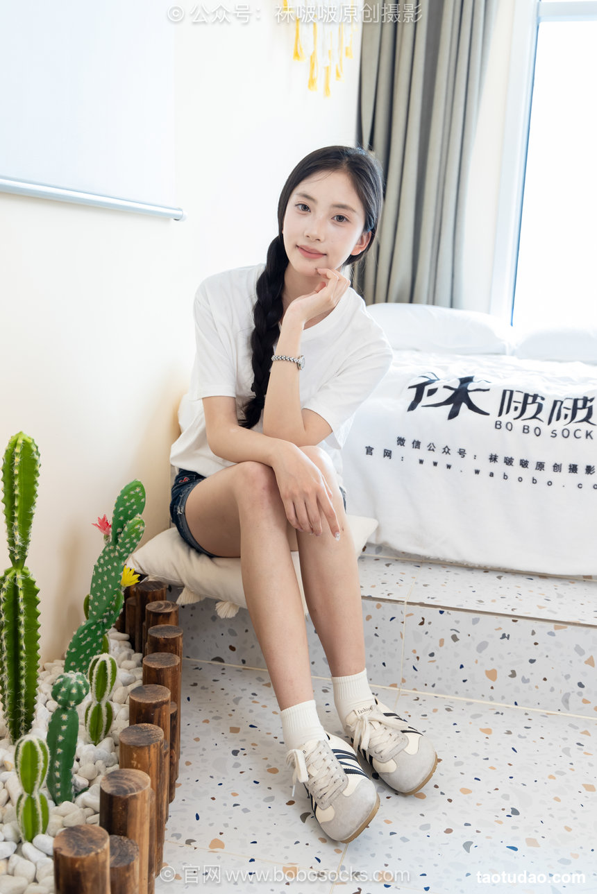 BoBoSocks袜啵啵 No.723 珍珠-德训鞋、纯白棉袜、裸足 [150P1V 5.45GB]