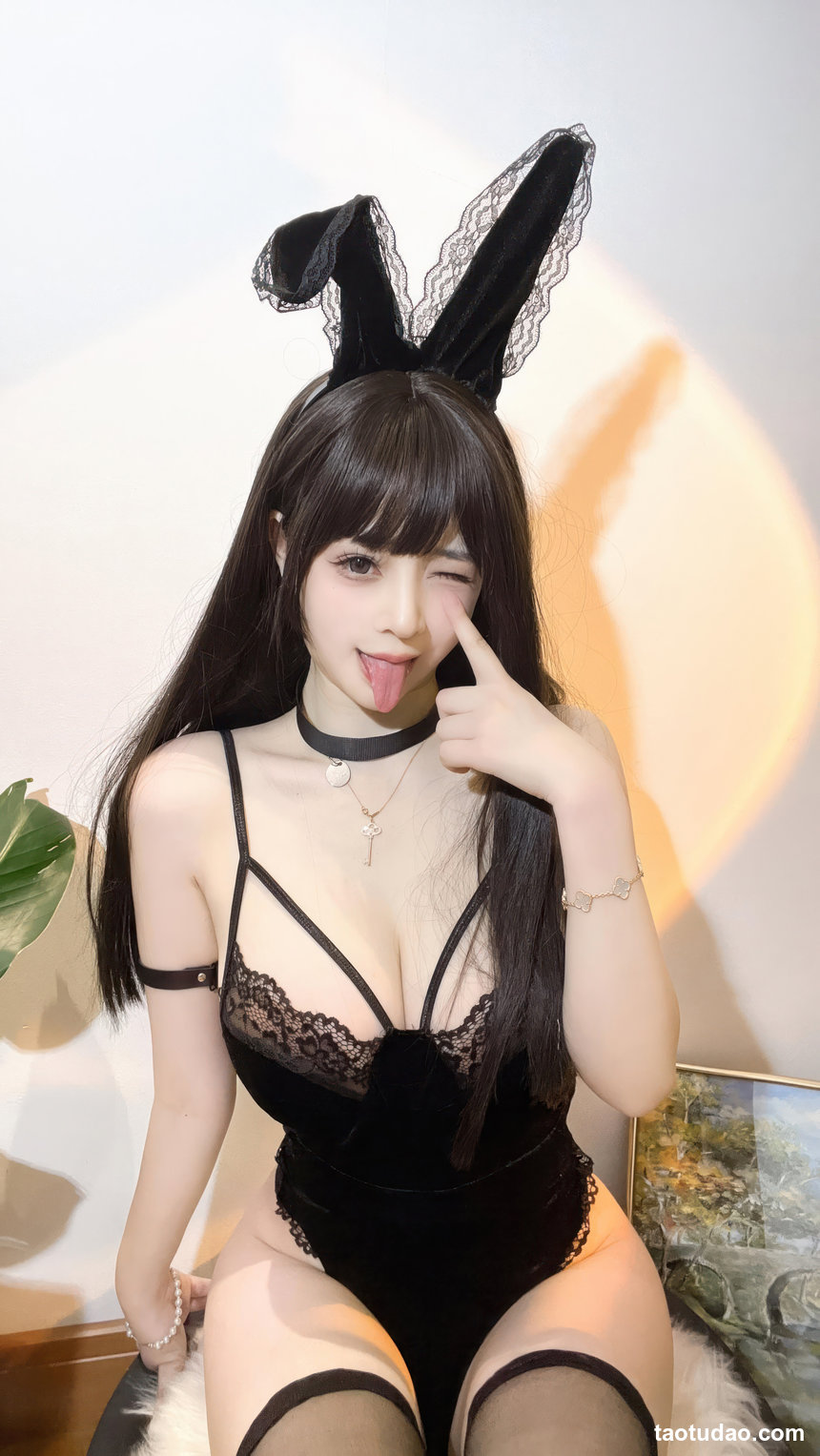 叉子宝宝 – NO.018 舰长图 蕾丝兔女郎