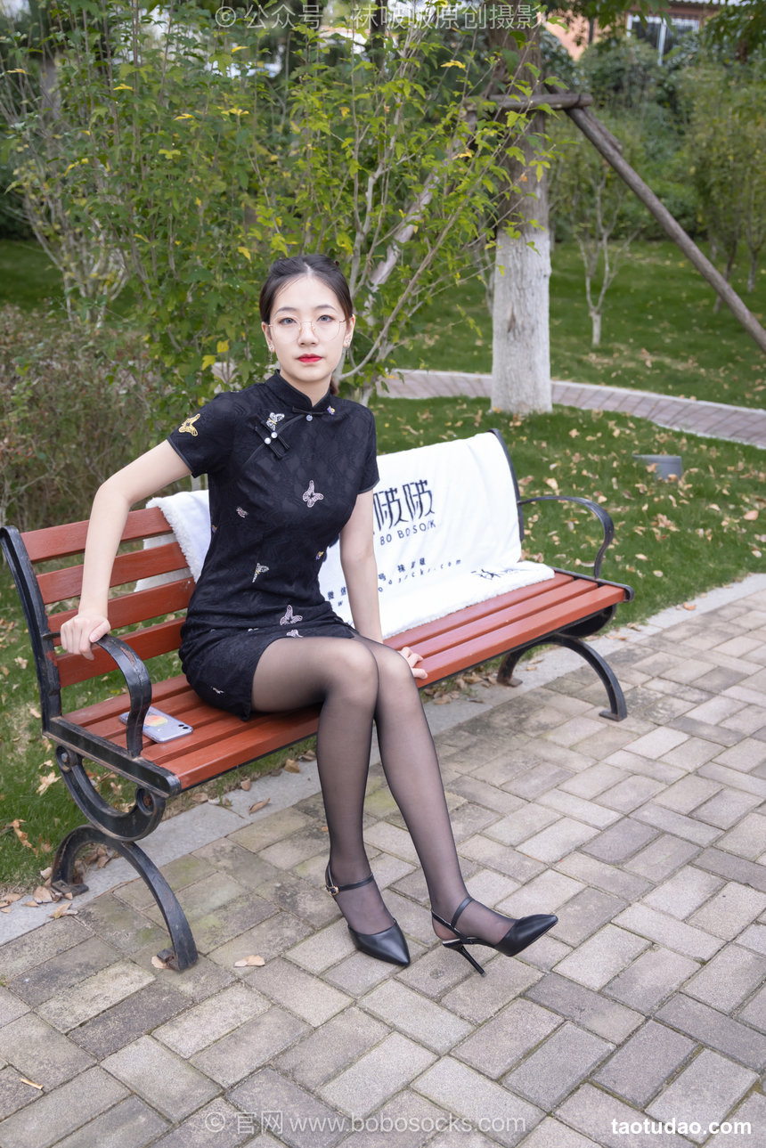 BoBoSocks袜啵啵 No.747 小甜豆-高跟鞋、薄黑丝、旗袍
