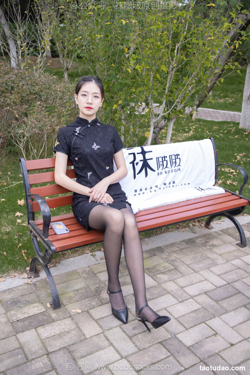 BoBoSocks袜啵啵 No.747 小甜豆-高跟鞋、薄黑丝、旗袍