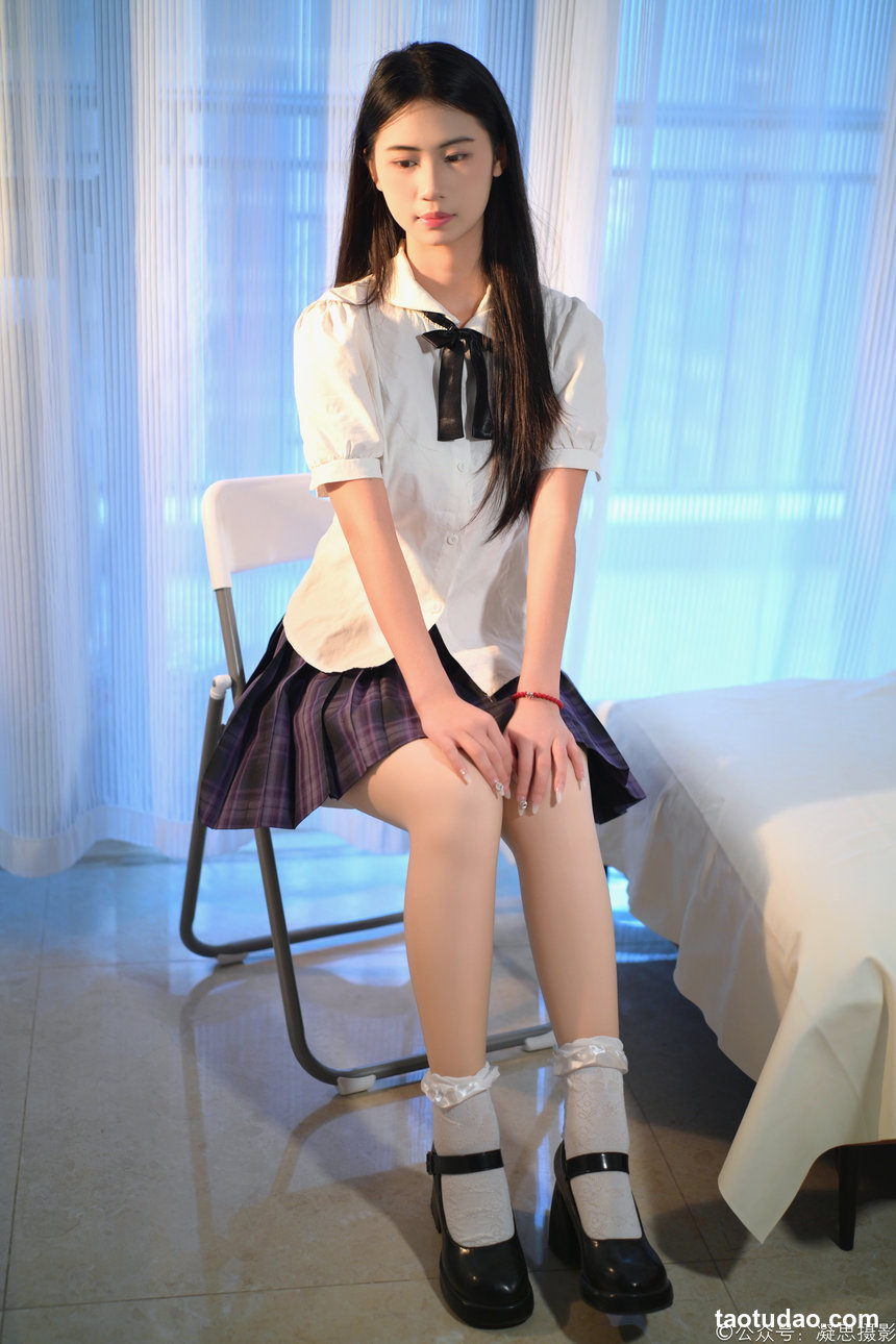 凝思摄影 No.057 小琪-jk制服、短白袜、小皮鞋