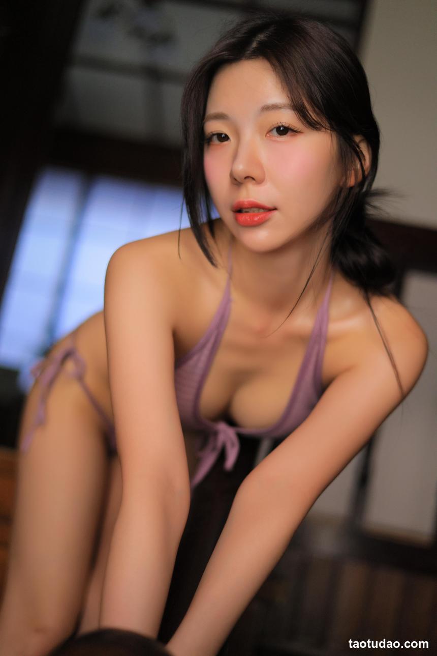 李素英leeesovely - Purple Swimsuit
