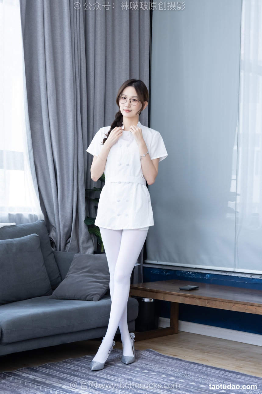 BoBoSocks袜啵啵 No.764 香菜-高跟鞋、厚白丝、护士服