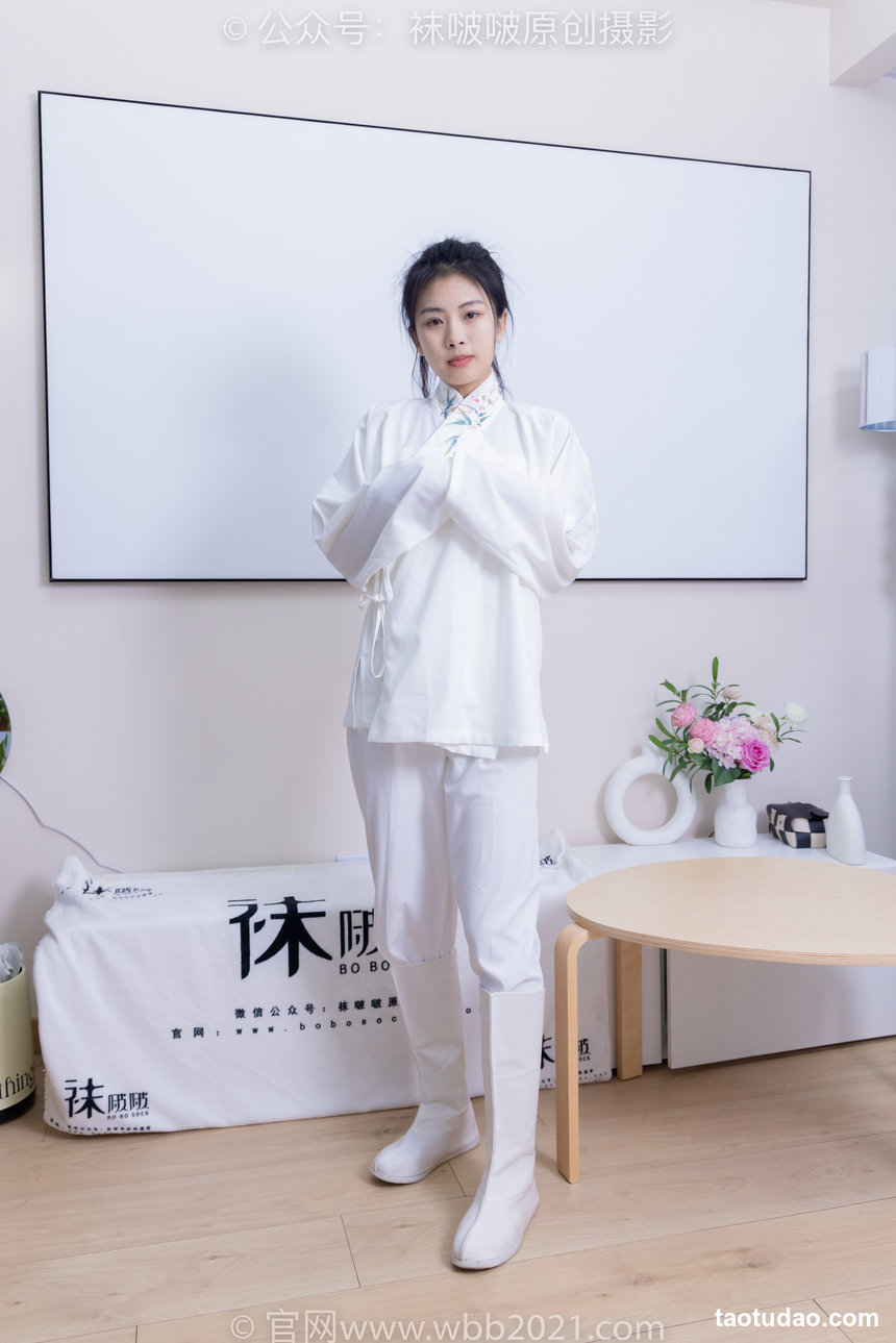 BoBoSocks袜啵啵 积分限定作品032 奶油-古装、古装靴、厚白丝