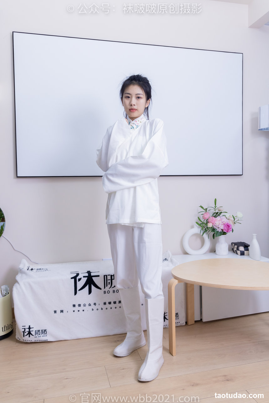 BoBoSocks袜啵啵 积分限定作品032 奶油-古装、古装靴、厚白丝