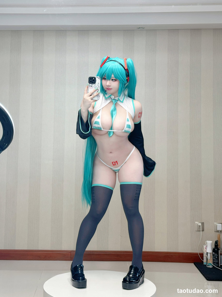 皮皮奶可可爱了啦 – NO.080 初音 自拍包