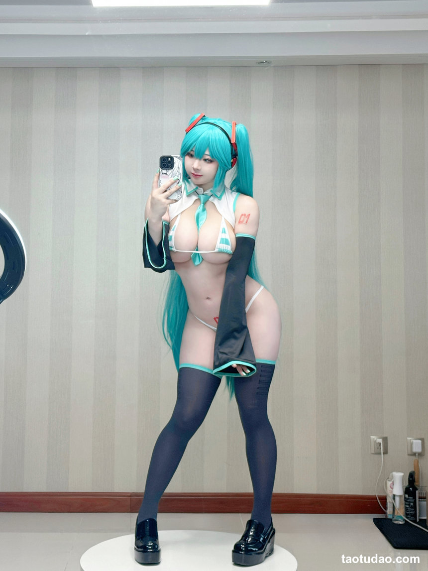 皮皮奶可可爱了啦 – NO.080 初音 自拍包