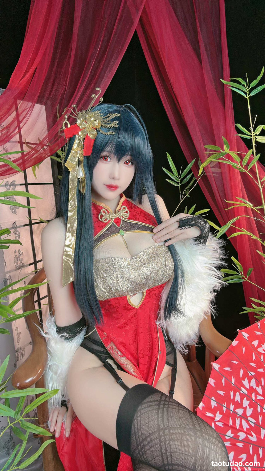 miko酱ww – NO.113 大凤旗袍