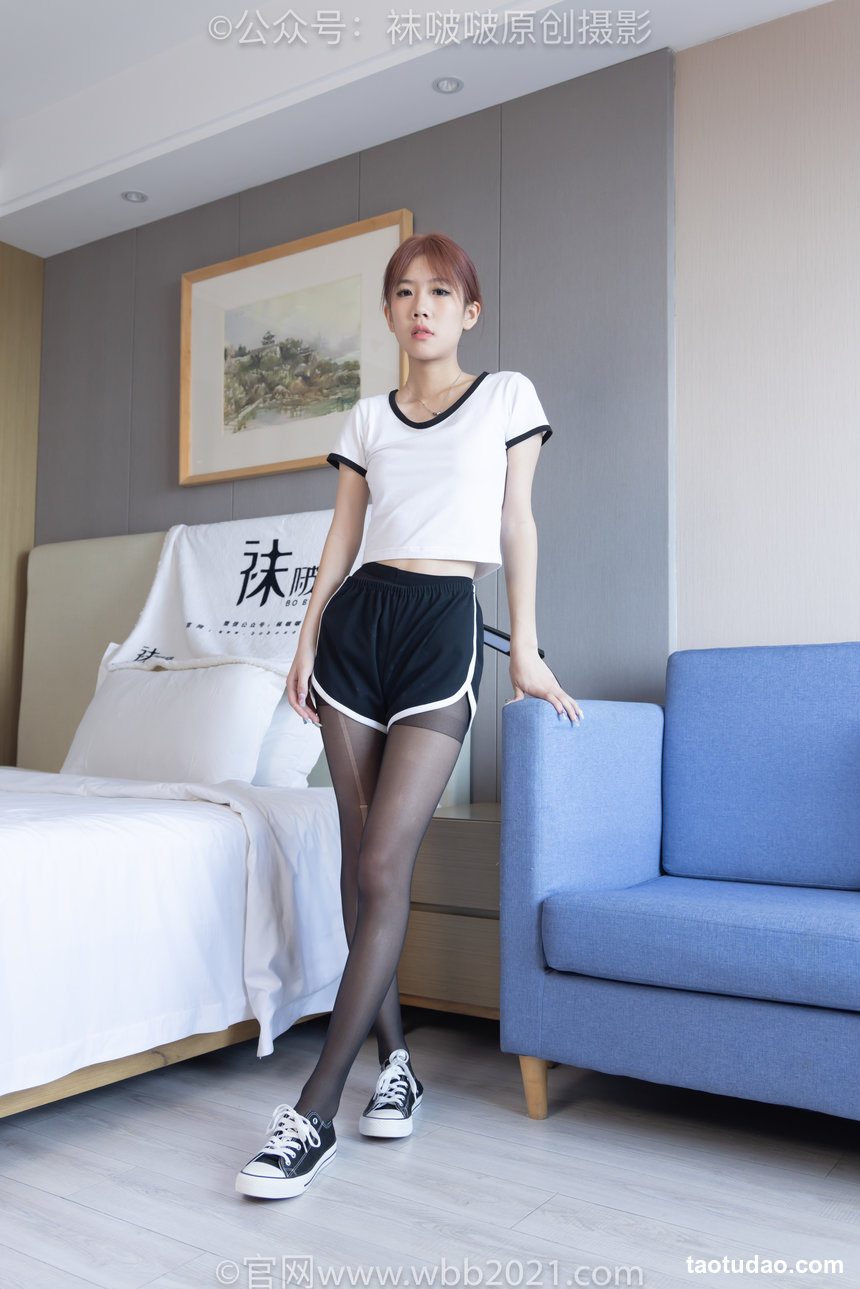 BoBoSocks袜啵啵 积分限定作品022 果冻-体操服、帆布鞋、黑丝